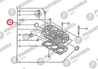 Κεφαλή κινητήρα complet E390, Iseki : 6211-110-003-20.