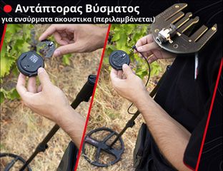 WS6 MASTER ασύρματος ανιχνευτής μετάλλων χρυσού με δίσκο 28 εκ.-thumb-4