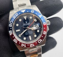 Rolex replica gmt master 2 blue dial pepsi αντιγραφο