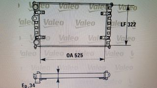 Ψυγείο νερού  VW  Caddy 2 Polo 3 - SEAT Ibiza 2 Cordoba Inca Toledo