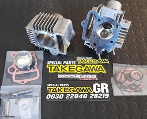 kilindropistona 52mm  kai kegali  takegawa   gia mama strofalo kai xoris anigma karter gia honda c50 12v glx50 z50 monkey dax chaly DY50 MODIFYING GARAGE "since1993" TAKEGAWAGR - 4miniracingparts,gr