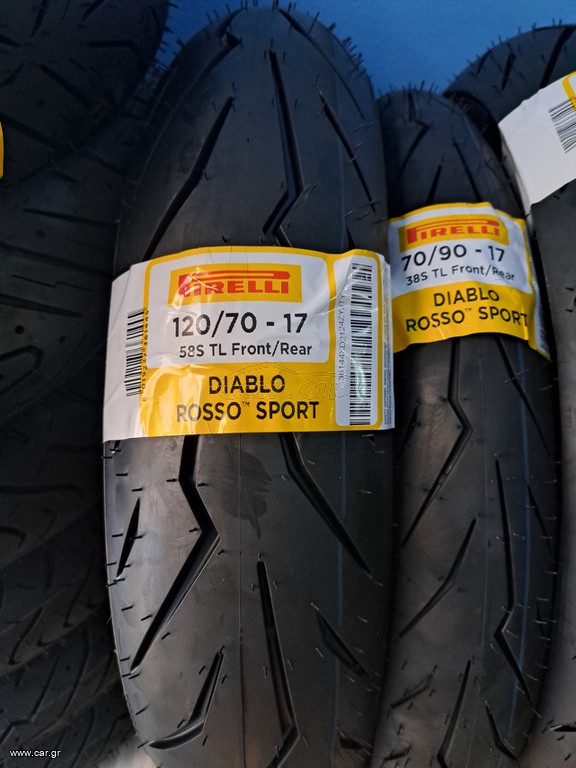Ζευγάρι Diablo Rosso 120/70-17&70/90-17