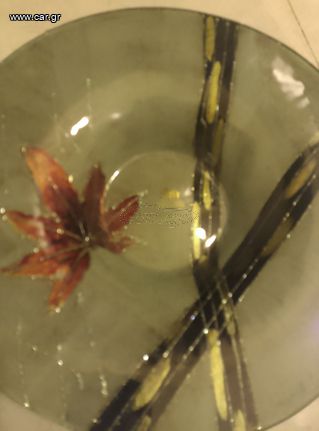 Γυάλινη ζωγραφισμένη φρουτιερα 38 εκστοστα