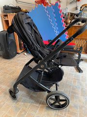 Cybex Βρεφικό Καρότσι Balios S Lux New, Moon Black & δύο ποδοσακοι καροτσιού