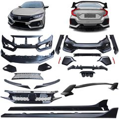 Body kit προφυλακτήρες μαρσπιέ μάσκα ψυγείου για Honda Civic FK 16-20 hatchback