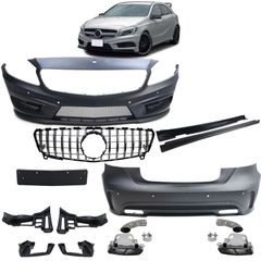 Body kit amg Sport κιτ αμαξώματος μπροστινό μαρσπιέ προφυλακτήρα πίσω για Mercedes A W176 12-15