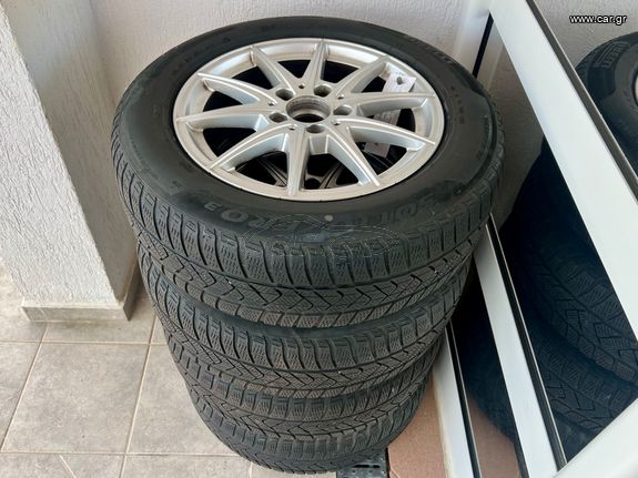 Ζάντες αλουμινίου Mercedes 180 με ελαστικά χειμερινά