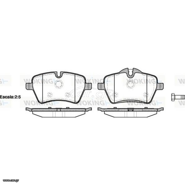 Τακάκια εμπρός MINI COOPER 2003-2015