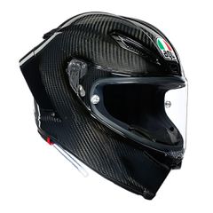 PISTA GP RR AGV SOLID GLOSSY CARBON