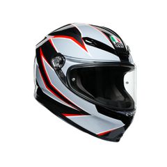 K6 AGV MULTI FLASH MATT BLACK/GREY/RED