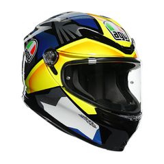 K6 AGV ECE MULTI JOAN BLACK/BLUE/YELLOW