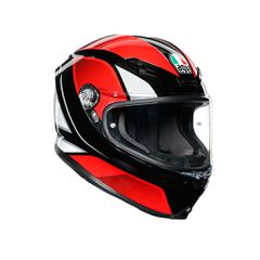 K6 S AGV E2206 MPLK HYPHEN BLACK/RED/WHITE