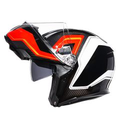 SPORTMODULAR AGV MULTI PLK SHARP CARBON/RED/WHITE-thumb-2