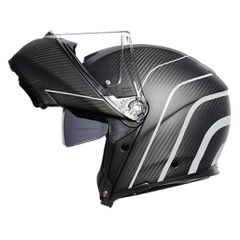 SPORTMODULAR AGV REFRACTIVE CARBON/SILVER-thumb-2