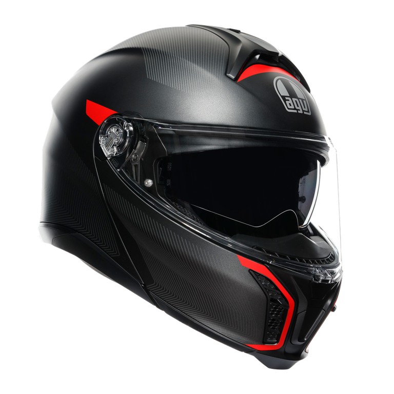TOURMODULAR AGV E2206 MULTI FREQUENCY MATT GUNMETAL/RED