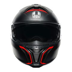 TOURMODULAR AGV E2206 MULTI FREQUENCY MATT GUNMETAL/RED-thumb-1