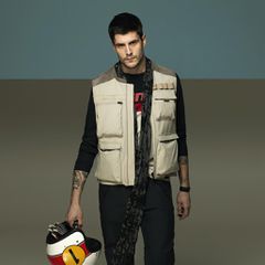 DJADO TEX VEST MOREL/FEATHER-GRAY-thumb-2