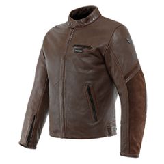 MERAK LEATHER JACKET DAINESE TOBACCO