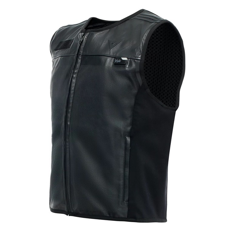 D-AIR SMART JACKET LEATHER BLACK