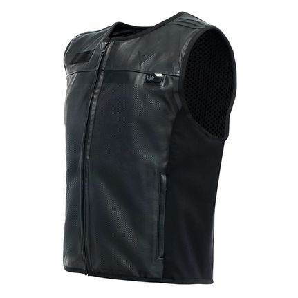 D-AIR SMART JACKET LEATHER BLACK