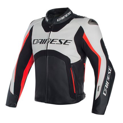 MISANO D-AIR JACKET DAINESE WHITE/BLACK/RED-FLUO