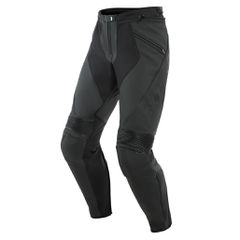 PONY 3 LEATHER PANTS DAINESE BLACK MATT
