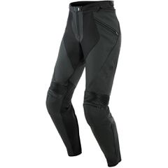 PONY 3 LADY LEATHER PANTS DAINESE BLACK MATT