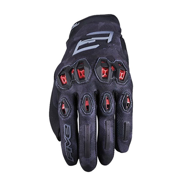 STUNT EVO 2 FIVE GLOVES CAMO BLACK/RED