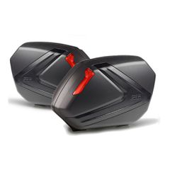 GIVI V37NN ΖΕΥΓΟΣ ΠΛΑΙΝΕΣ ΒΑΛΙΤΣΕΣ MONOKEY 37LT BLACK/CARBON/RED ΑΝΑΚΛΑΣΤΗΡΕΣ