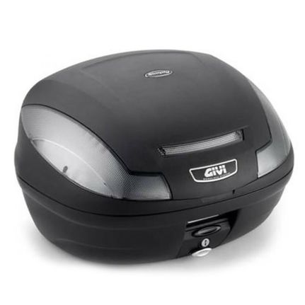 GIVI E470NT ΚΕΝΤΡΙΚΗ ΒΑΛΙΤΣΑ SIMPLY III TECH 47LT MONOLOCK BLACK/SMOKE ΑΝΑΚΛΑΣΤΗΡΕΣ