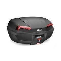 GIVI E46N ΚΕΝΤΡΙΚΗ ΒΑΛΙΤΣΑ MONOLOCK RIVIERA MONOLOCK 46LΤ BLACK/RED ΑΝΑΚΛΑΣΤΗΡΕΣ