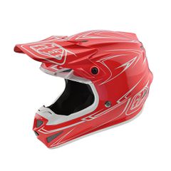 MOTOCROSS HELMET TROY LEE DESIGNS PINSTRIPE RED