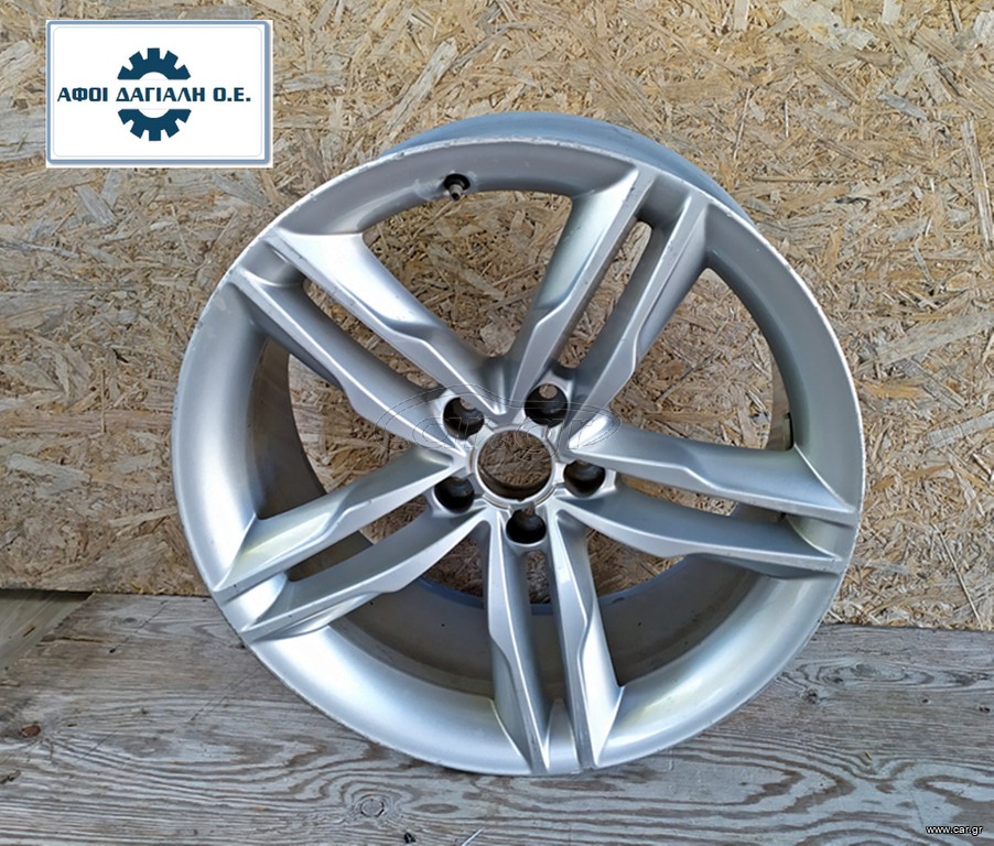AUDI A5/8F/8T, S5/8F/8T (2008-2017), Ζάντα, 1 τεμάχιο (hyper silver finish) 8.5J x 19 ET32, με κωδικό 8T0601025H