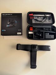 GoPro hero 12 black bundle + max lens mod 2.0 + microSDXC Sandisk extreme+adapter 128gb