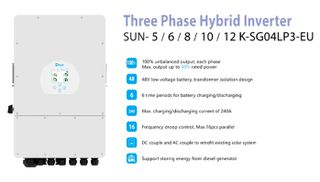 MPPT Inverter DEYE SUN-12K-SG04LP3-EU 12 KW Τριφασικό ,  Low Voltage Battery , 48V