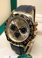 Rolex Super Replica Cosmograph Daytona Gold 40mm Oysterflex