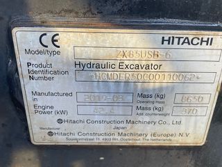Εκσκαφέας Με Ερπύστριες Hitachi 2019 ZX85USB-6-thumb-21