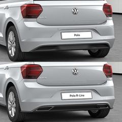 Διαχύτης R-Line VW Polo (2017-2020) για απλό προφυλακτήρα