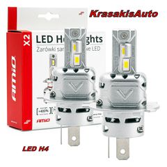 Λάμπες αυτοκινήτων LED H4 AMIO canbus