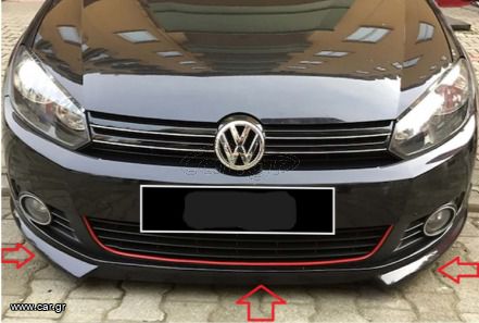 Spoiler μαύρο πλαστικό - Vw Golf 6