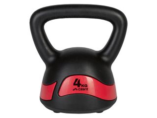 Kettlebell Βινυλίου 4kg Κόκκινο Μάυρο