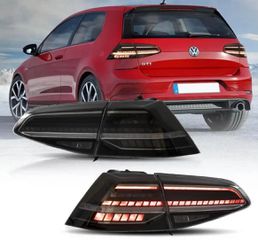 ΦΑΝΑΡΙΑ ΠΙΣΩ Vw Golf VII 7 & 7.5 11-19 Led Bar Dynamic Facelift 7.5 GTI/R Design Black