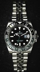 Rolex GMT Master II 126710 GRNR 40mm 904L Black/Gray Bezel Black Dial Jubilee Bracelet 3285 Bruce Wayne