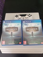 PS4 PRO ΛΕΥΚΟ ΑΡΙΣΤΗ ΚΑΤΑΣΤΑΣΗ ΚΑΘΑΡΙΣΜΕΝΟ 1 GAMES BIOSHOCK-COLLECTION 1 ΚΟΝΤΡΟΛ.ΚΟΜΠΛΕ ΚΑΛΩΔΙΑ.