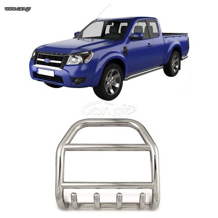 Ford Ranger (T6) 2012-2016 Bull Bar Inox [Nero]