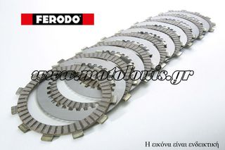 ΣΕΤ ΔΙΣΚΟΙ ΣΥΜΠΛΕΚΤΗ + ΜΕΤΑΛΛΙΚΟΙ KAWASAKI KLR 600 / KLR 650 / TENGAI / KLX 650R FERODO