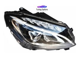 MERCEDES C CLASS W205 2016-2020 Full LED Μπροστα Φωτα-thumb-2