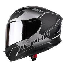 Κράνος Pilot Alpha sv ECE 22.06 μαύρο/γκρι ματ + extra ασημί ζελατίνα (L, XL). ΚΑΤΟΠΙΝ ΠΑΡΑΓΓΕΛΙΑΣ.