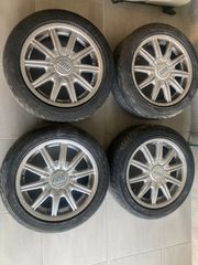 ΖΑΝΤΟΛΑΣΤΙΧΑ BBS RV200 4X100 ΜΕ ΕΛΑΣΤΙΚΑ 195/50/15 ADVAN FLEVA
