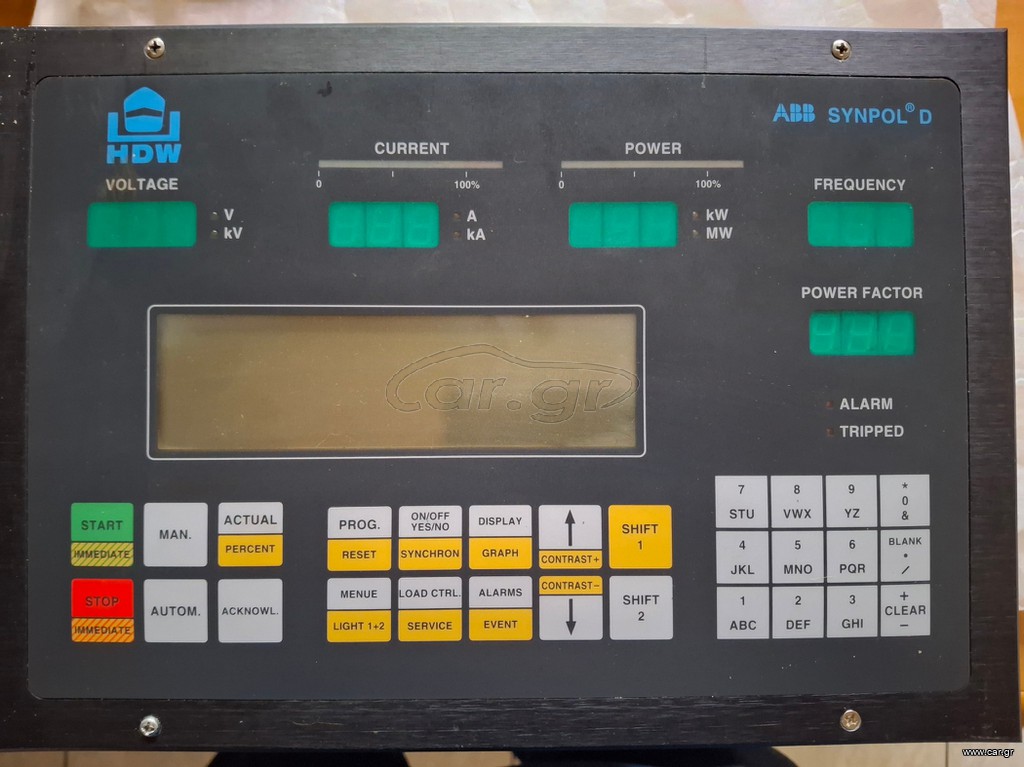 ABB SYNPOL D CMA 120 MARINE 3DDE 300 400 BASIC CONTROLLER PANEL UNIT On exchange basis.  “Used/ Refurbished but Very Good and Working Condition”
